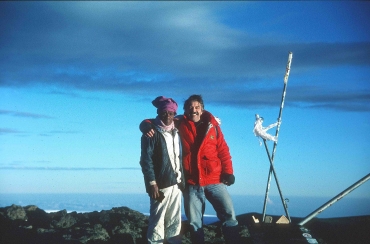 Uhuru Peak, der höchste Punkt in Afrika, 5895 Meter
